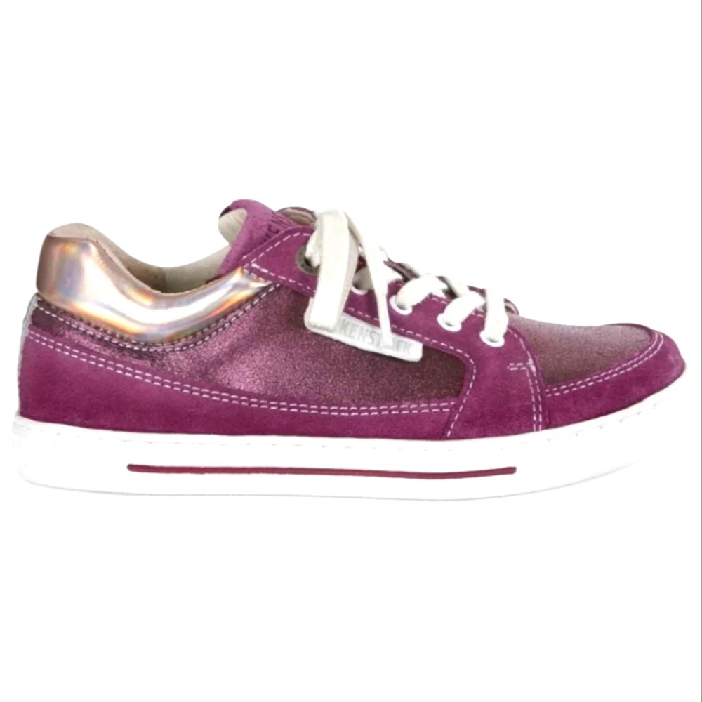 NEW Birkenstock Kids Astee Sneakers Pink Fuchsia Shoes - Picture 4 of 5